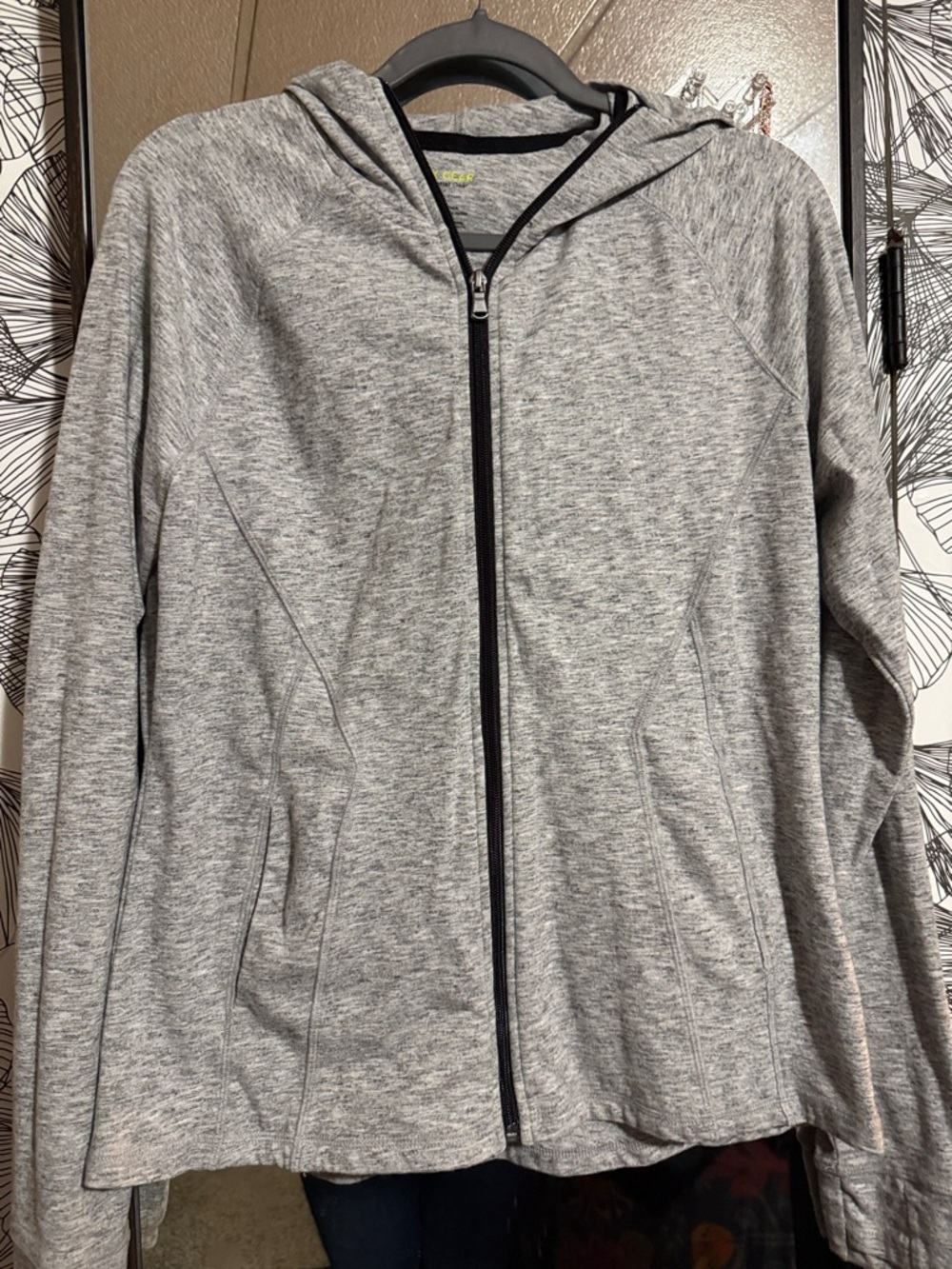 tek gear Gray Full-Zip Hooded Sweatshirt